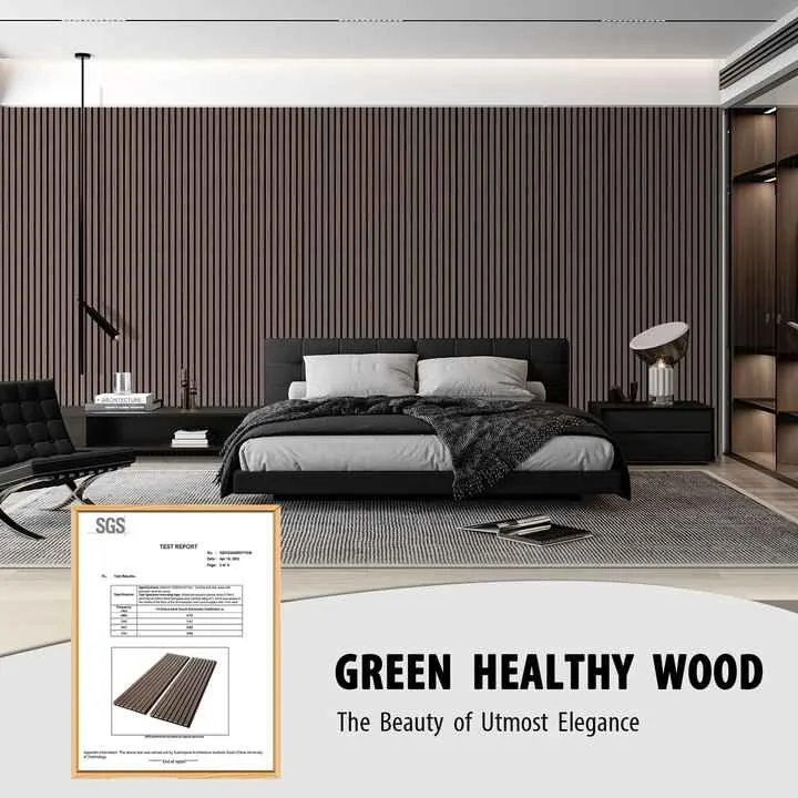 Panel Acwstig Wal Akupanel PVC Mewnol Modern